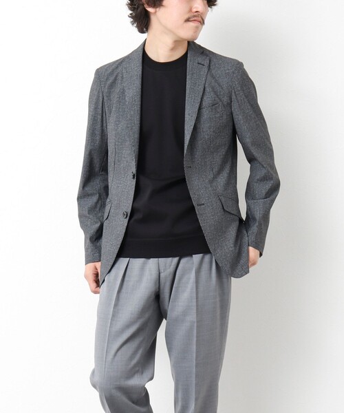 NOLLEY’S（ノーリーズ）の「《ビジカジ/セットアップ対応》接触冷感4WAYストレッチジャケット 25SS（テーラードジャケット・メンズ・ネイビー/グレー・S/M/L/XL）」の16枚目の写真