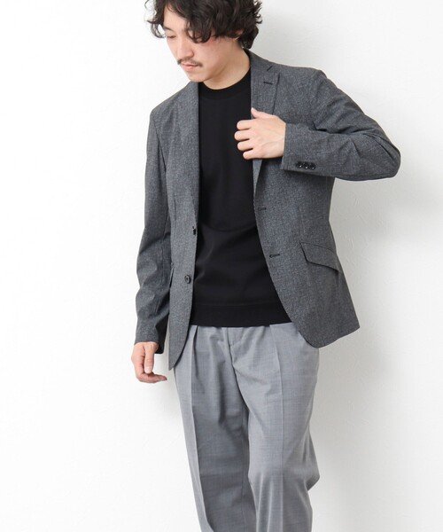 NOLLEY’S（ノーリーズ）の「《ビジカジ/セットアップ対応》接触冷感4WAYストレッチジャケット 25SS（テーラードジャケット・メンズ・ネイビー/グレー・S/M/L/XL）」の17枚目の写真