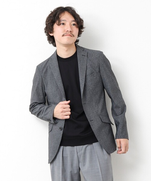 NOLLEY’S（ノーリーズ）の「《ビジカジ/セットアップ対応》接触冷感4WAYストレッチジャケット 25SS（テーラードジャケット・メンズ・ネイビー/グレー・S/M/L/XL）」の18枚目の写真