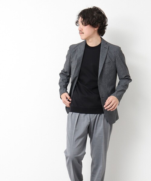 NOLLEY’S（ノーリーズ）の「《ビジカジ/セットアップ対応》接触冷感4WAYストレッチジャケット 25SS（テーラードジャケット・メンズ・ネイビー/グレー・S/M/L/XL）」の21枚目の写真