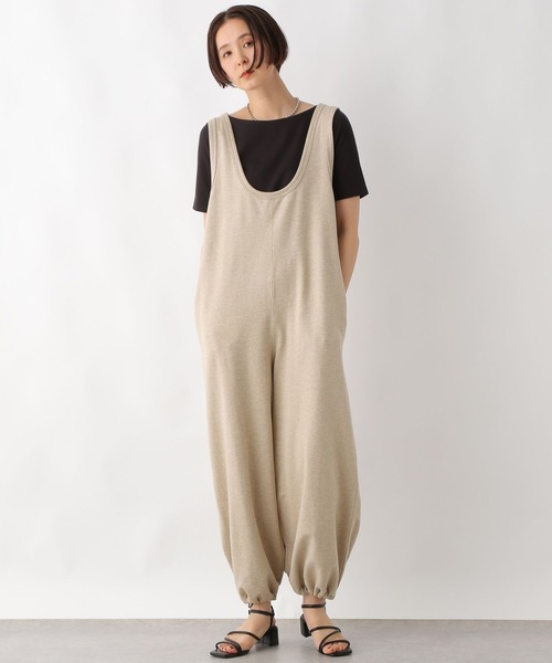 LEPSIM(レプシィム)の「Uネックオールインワン 322265(つなぎ/オールインワン・レディース・ブラック/オートミール・FREE)」の14枚目の写真