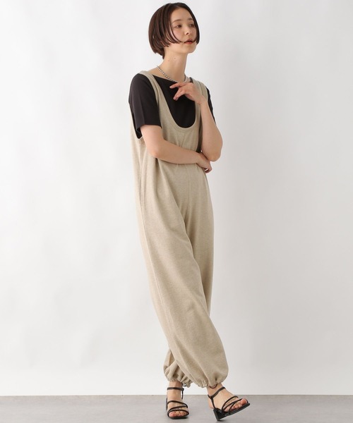 LEPSIM(レプシィム)の「Uネックオールインワン 322265(つなぎ/オールインワン・レディース・ブラック/オートミール・FREE)」の16枚目の写真