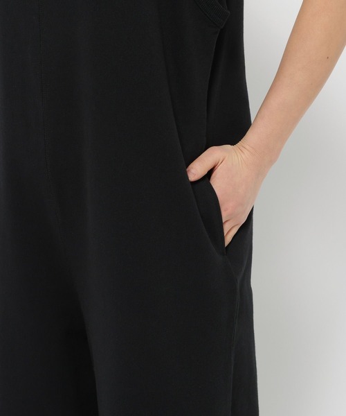 LEPSIM(レプシィム)の「Uネックオールインワン 322265(つなぎ/オールインワン・レディース・ブラック/オートミール・FREE)」の10枚目の写真