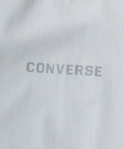 CONVERSE(コンバース)の「CONVERSE/コンバース 接触冷感 ストレッチ 吸水速乾 オーバーサイズ ロゴ ワンポイント ドローコード 半袖Tシャツ/レディース メンズ(Tシャツ/カットソー・レディース・ブラック/サックスブルー/ライトグレー/スミクロ・M/L/LL)」の10枚目の写真
