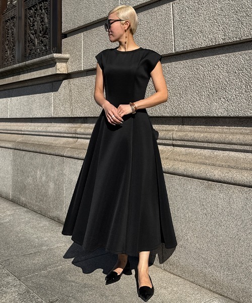 JENNE ジェンヌ フレンチ美シルエットとろみワンピース フレンチ美シルエットとろみワンピース（ワンピース）｜JENNE