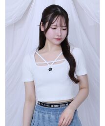 EATME | 【EATME×MARY QUANT】デコルテデザインリブTOP(Tシャツ/カットソー)