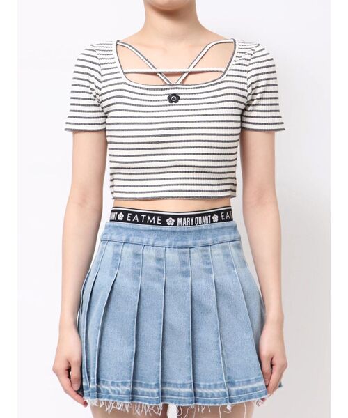 EATME（イートミー）の「【EATME×MARY QUANT】デコルテデザインリブTOP（Tシャツ/カットソー・レディース・イエロー/ライトブルー/オフホワイト/その他1・FREE）」の21枚目の写真