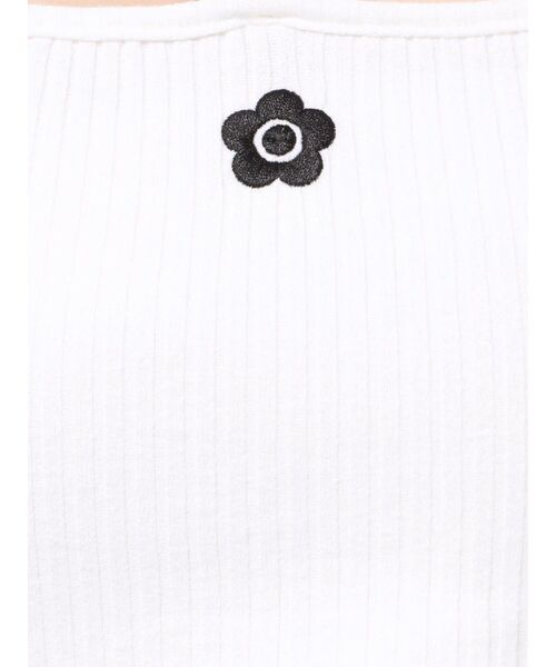 MARY QUANT EATME デコルテデザインリブTOPS EATME イートミー マリークワント【EATME×MARY QUANT】デコルテ