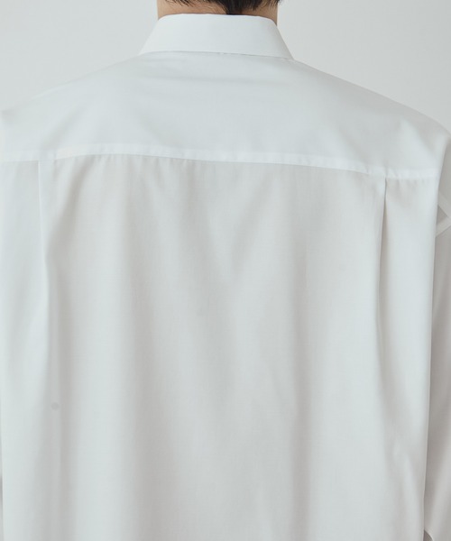 UNITED TOKYO(ユナイテッドトウキョウ)の「【残りわずか】200/2 コットン リラックスシャツ |夏服/天然素材/軽量/薄手(シャツ/ブラウス・メンズ・ダークグレー/オフホワイト/ブラック/サックスブルー・1/2/3)」の21枚目の写真