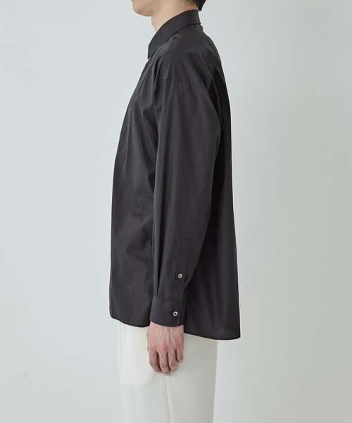 UNITED TOKYO(ユナイテッドトウキョウ)の「【残りわずか】200/2 コットン リラックスシャツ |夏服/天然素材/軽量/薄手(シャツ/ブラウス・メンズ・ダークグレー/オフホワイト/ブラック/サックスブルー・1/2/3)」の15枚目の写真