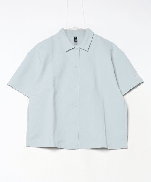 adidas（アディダス）の「【別注】アディダス adidas W LUX CA COLLARシャツ AP 限定コラボ（Tシャツ/カットソー・レディース・グリーン/スモークピンク・S/M/L/XL）」の12枚目の写真