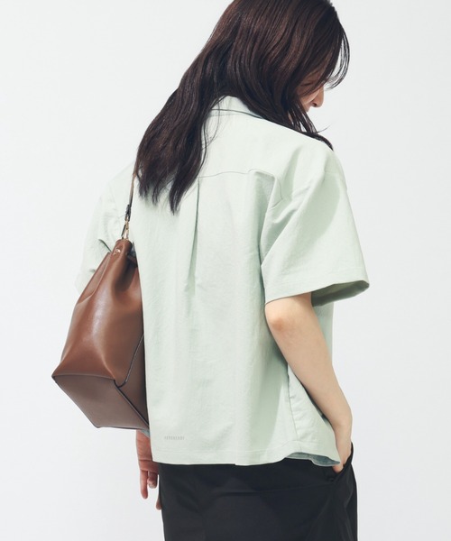 adidas（アディダス）の「【別注】アディダス adidas W LUX CA COLLARシャツ AP 限定コラボ（Tシャツ/カットソー・レディース・グリーン/スモークピンク・S/M/L/XL）」の19枚目の写真