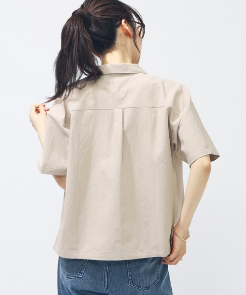 adidas（アディダス）の「【別注】アディダス adidas W LUX CA COLLARシャツ AP 限定コラボ（Tシャツ/カットソー・レディース・グリーン/スモークピンク・S/M/L/XL）」の8枚目の写真