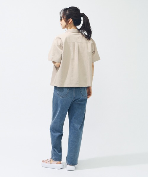 adidas（アディダス）の「【別注】アディダス adidas W LUX CA COLLARシャツ AP 限定コラボ（Tシャツ/カットソー・レディース・グリーン/スモークピンク・S/M/L/XL）」の11枚目の写真