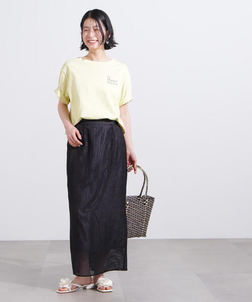 N.（N. Natural Beauty Basic）（エヌエヌナチュラルビューティーベーシック）の「【PS/低身長サイズ】メッシュチェックナロースカート（スカート・レディース・ブラック/ホワイト系その他・MEDIUM/PS）」の18枚目の写真