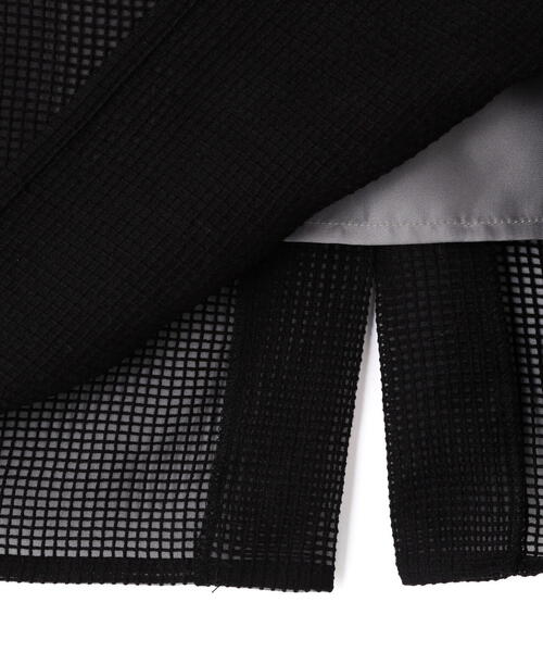 N.（N. Natural Beauty Basic）（エヌエヌナチュラルビューティーベーシック）の「【PS/低身長サイズ】メッシュチェックナロースカート（スカート・レディース・ブラック/ホワイト系その他・MEDIUM/PS）」の20枚目の写真