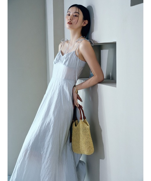 FRAY I.D（フレイアイディー）の「ブライトナイロンキャミワンピース