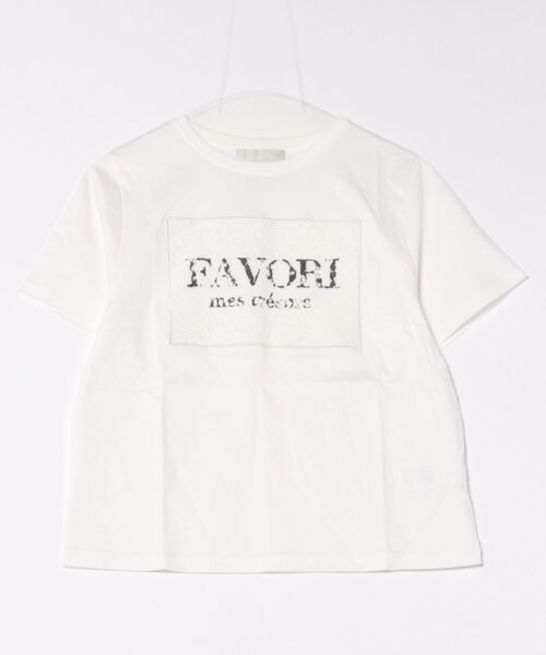 CELFORD（セルフォード）の「レースロゴプリントTシャツ（Tシャツ