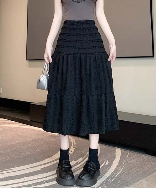 gossip!ロサンゼルス(ゴシップロサンゼルス)の「Y2K フリルスカート(スカート・レディース・ブラック・FREE)」の2枚目の写真