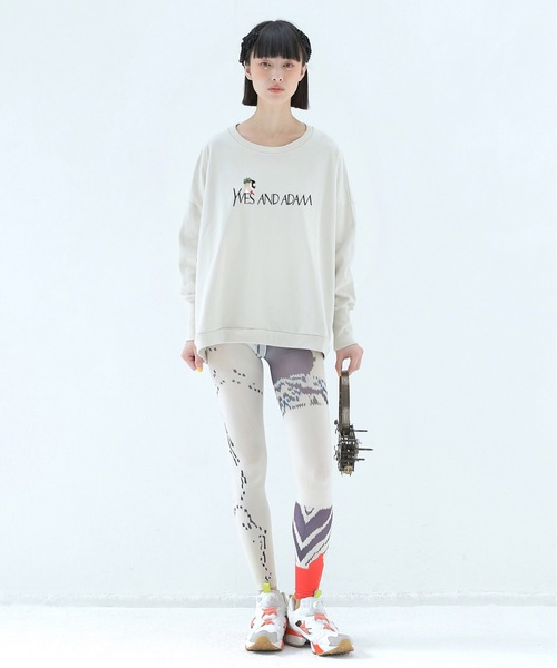 BEDSIDEDRAMA（ベットサイドドラマ）の「Primitive Leggins（レギンス/スパッツ・レディース・ブラック系2/ホワイト系/ブラック系1・1）」の10枚目の写真