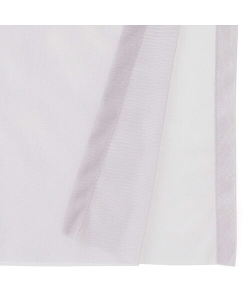 ダブルチュール レースカーテン H1780×W1000 パープル（インテリア雑貨