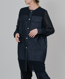 DOLLUPOOPS | チュニックシアーGジャン(デニムジャケット)