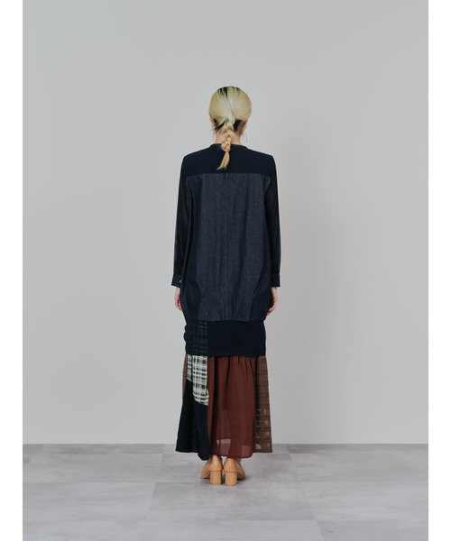 DOLLUPOOPS(ドールアップウップス)の「チュニックシアーGジャン(デニムジャケット・レディース・ブラック・38)」の10枚目の写真