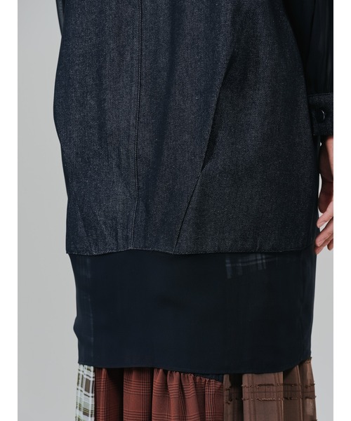 DOLLUPOOPS(ドールアップウップス)の「チュニックシアーGジャン(デニムジャケット・レディース・ブラック・38)」の22枚目の写真