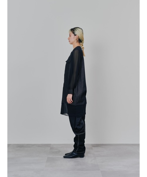 DOLLUPOOPS(ドールアップウップス)の「チュニックシアーGジャン(デニムジャケット・レディース・ブラック・38)」の13枚目の写真