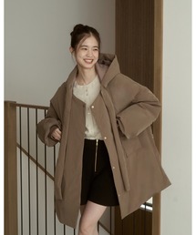 moi tytto 取り外しフード付き中綿ダウンコート　2ウェイ moi tytto（モイテュット） ブルゾン アウター 取り外しフード付き中綿