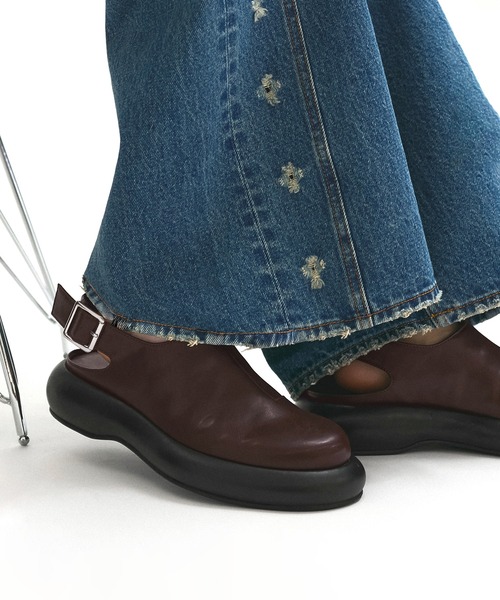 【完売品】今季新作 ADAM ET ROPE バックベルトクロッグ サンダル ADAM ET ROPE' サンダル バックベルトクロッグ レディース