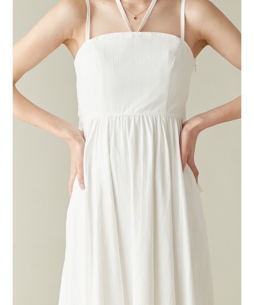 LILY BROWN（リリーブラウン）の「ボリュームリボン2wayワンピース（ワンピース・レディース・ドット/ホワイト/その他・1/0）」の6枚目の写真