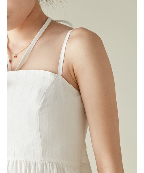 LILY BROWN（リリーブラウン）の「ボリュームリボン2wayワンピース（ワンピース・レディース・ドット/ホワイト/その他・1/0）」の7枚目の写真