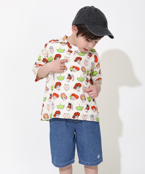 ディズニー トイ・ストーリー 総柄シャツ 0518K（シャツ