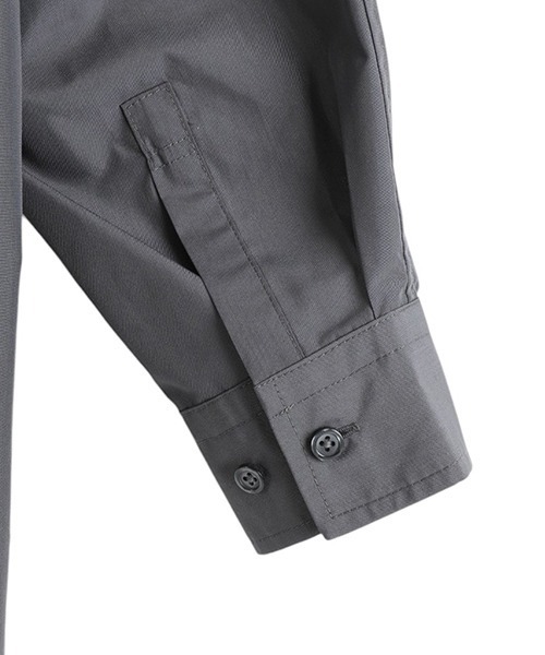 DAIWA PIER39（ダイワピア39）の「DAIWA PIER39 / ダイワ ピアサーティナイン：TECH BUTTON DOWN SHIRT L/S：BE-80025[PIE]（テーラードジャケット・メンズ・グレー・S/M/L）」の4枚目の写真