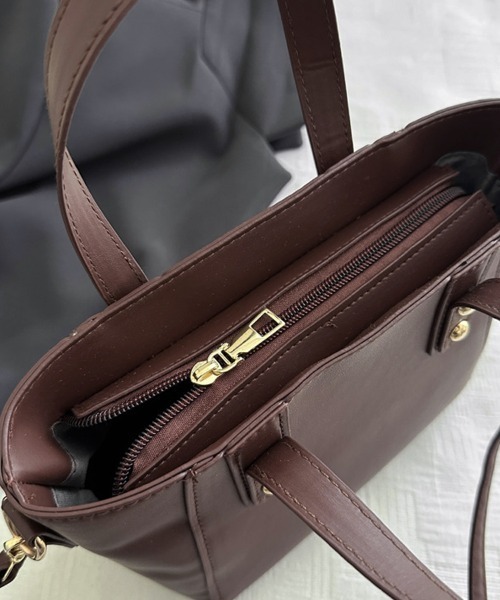 shoppinggo(ショッピングゴー)の「ショルダーバッグ レディース肩掛け(ショルダーバッグ・レディース・ベージュ/キャメル/ブラウン/ブラック/シルバー・FREE)」の7枚目の写真