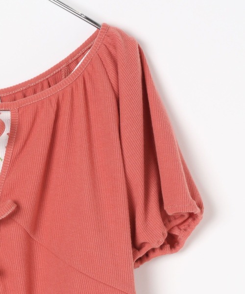 GLOBAL WORK（グローバルワーク）の「フラワーパフスリーブT/AND YUA ANY/420787（Tシャツ/カットソー・キッズ・レッド/ホワイト×ブルー・FREE）」の14枚目の写真