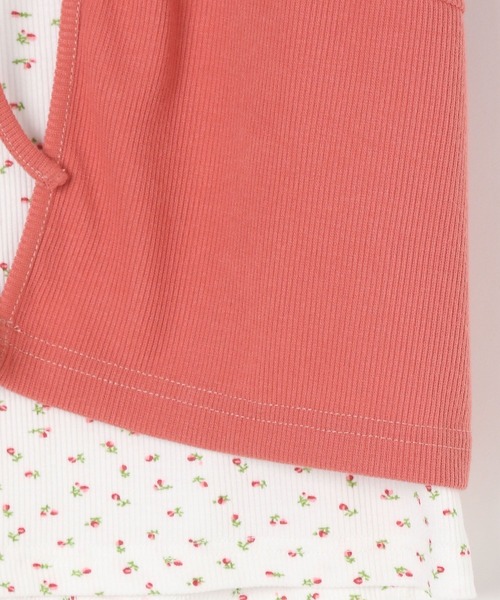 GLOBAL WORK（グローバルワーク）の「フラワーパフスリーブT/AND YUA ANY/420787（Tシャツ/カットソー・キッズ・レッド/ホワイト×ブルー・FREE）」の15枚目の写真