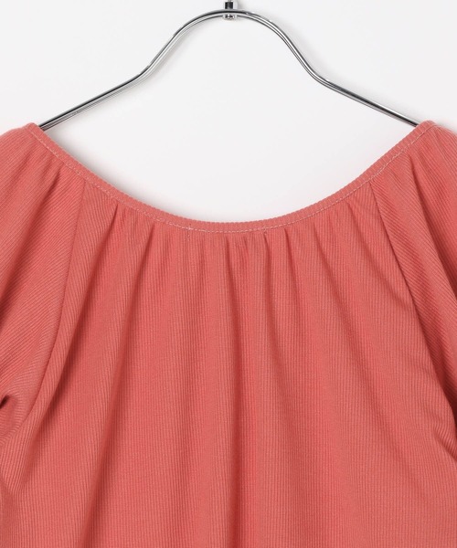 GLOBAL WORK（グローバルワーク）の「フラワーパフスリーブT/AND YUA ANY/420787（Tシャツ/カットソー・キッズ・レッド/ホワイト×ブルー・FREE）」の18枚目の写真