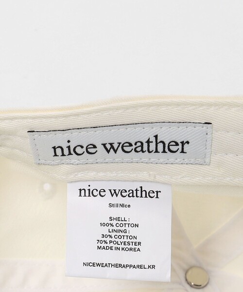 NICE WEATHER（ナイスウェザー）の「＜NICE WEATHER＞SOUND BODY キャップ（キャップ・メンズ・ホワイト/ネイビー・FREE）」の15枚目の写真