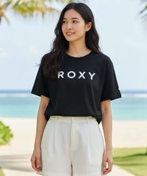 【ROXY/ロキシー】25SS SPORTS/ワンポイントブランドロゴ半袖Tシャツ