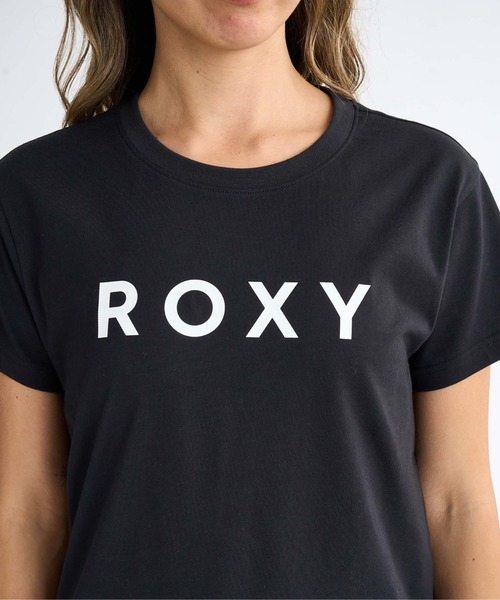 ROXY（ロキシー）の「【ROXY/ロキシー】25SS SPORTS/ワンポイントブランドロゴ半袖Tシャツ（Tシャツ/カットソー・レディース・ブラック/ホワイト・SMALL/MEDIUM/LARGE）」の6枚目の写真