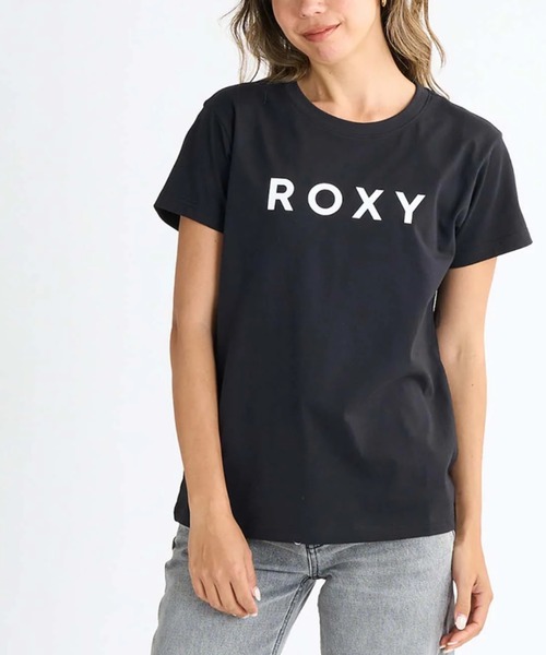 ROXY（ロキシー）の「【ROXY/ロキシー】25SS SPORTS/ワンポイントブランドロゴ半袖Tシャツ（Tシャツ/カットソー・レディース・ブラック/ホワイト・SMALL/MEDIUM/LARGE）」の4枚目の写真