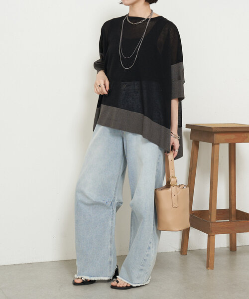 Jena espace merveilleux トップス　ニット　完売品　ジェナ ラメフェザーソフトニット | Jena espace merveilleux(ジェナ