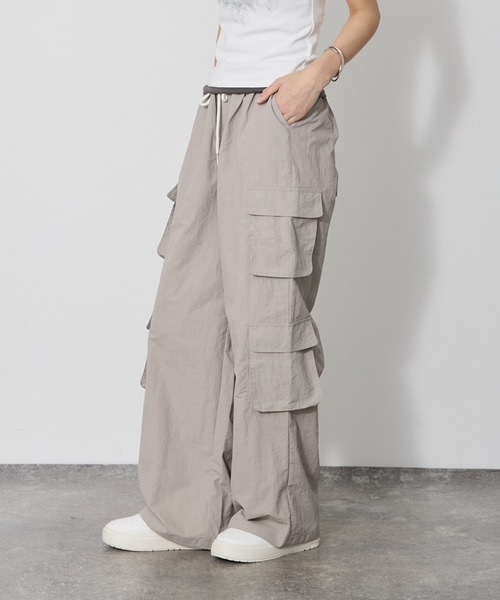 VQ（ブイキュー）の「4 cargo pocket pants / ４つのカーゴポケットパンツ / サラッとデイリーに履けるカーゴパンツ（カーゴパンツ・レディース・ベージュ/ダークグレー/ライトグレー/カーキ・MEDIUM）」の8枚目の写真