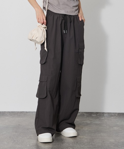 カーゴパンツ ブラック/グレー 4ポケット ANDER HUNK（アンダーハンク）の「4-Pocket Cargo Denim Pants/4