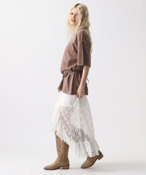 FOREVER 21（フォーエバー トゥエンティーワン）の「【2025SS】ヴィンテージライクビッグＴシャツ（Tシャツ/カットソー・レディース・ブラック/ブラウン/グレー・FREE）」の22枚目の写真