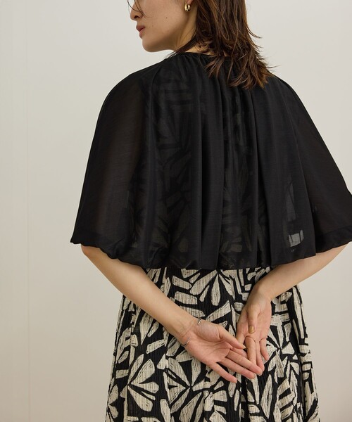 ROPE'(ロペ)の「ブライトネスヤーンボレロ(カーディガン/ボレロ・レディース・ブラック/ブラウン/ブルー/ベージュ・FREE)」の13枚目の写真