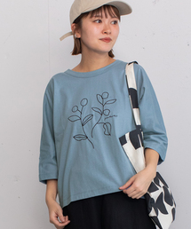 木の実刺繍ドルマンTee