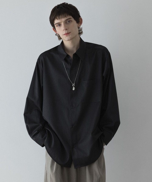 remer ルーズベーシックオーバーサイズシャツ - TRウール　Sサイズ loose basic oversize shirt - TR wool / ルーズベーシックオーバー